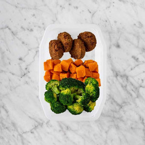 150g Baked Falafel 100g Smokey Pumpkin 100g Broccoli