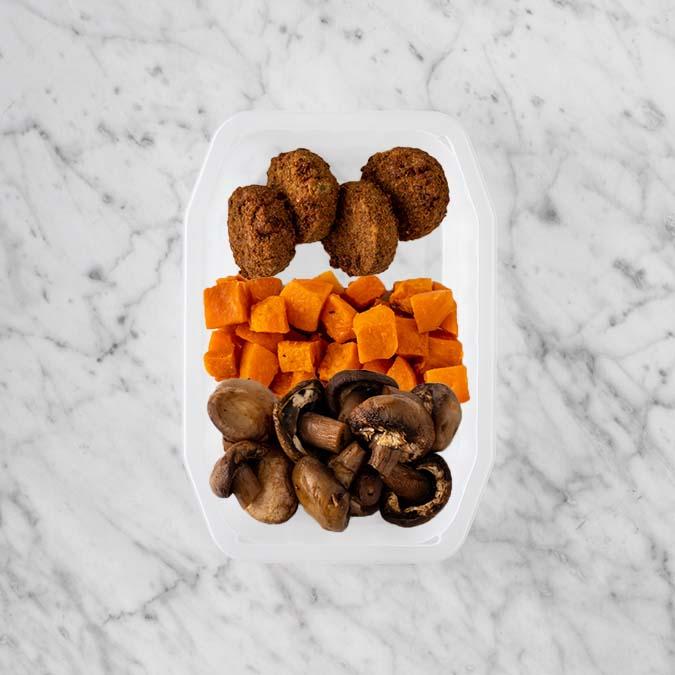 100g Baked Falafel 100g Smokey Pumpkin 100g Mushrooms