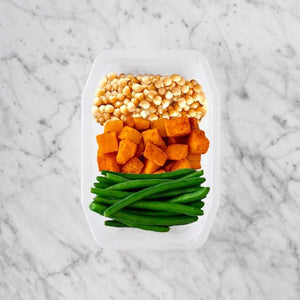 250g Chickpeas 150g Rosemary Baked Sweet Potato 200g Green Beans
