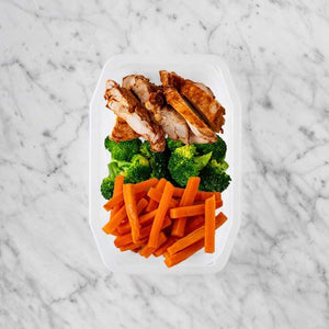 100g Chipotle Chicken Thigh 150g Broccoli 200g Honey Baked Carrots