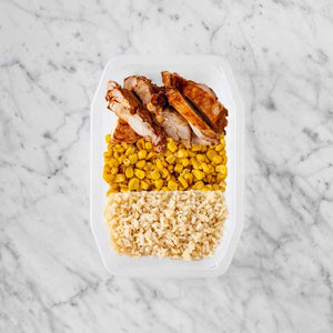 100g Chipotle Chicken Thigh 50g Corn 100g Brown Rice