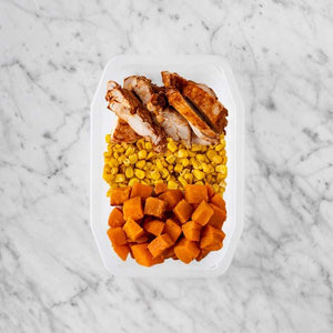 100g Chipotle Chicken Thigh 50g Corn 200g Smokey Pumpkin