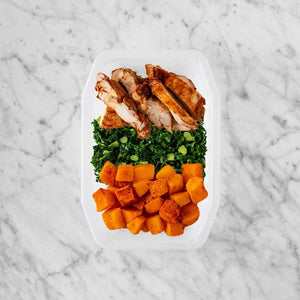 100g Chipotle Chicken Thigh 200g Kale 250g Rosemary Baked Sweet Potato