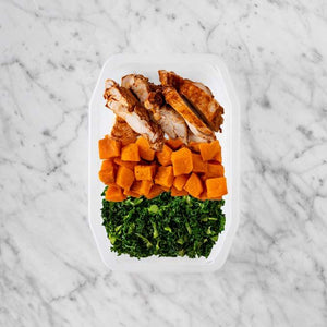 100g Chipotle Chicken Thigh 50g Smokey Pumpkin 100g Kale