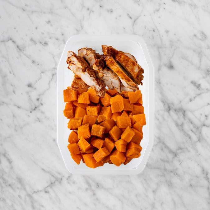 100g Chipotle Chicken Thigh 50g Smokey Pumpkin 150g Smokey Pumpkin