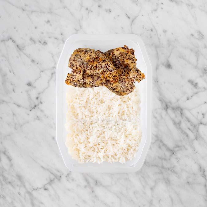 100g Crusted Chicken 50g Basmati Rice 50g Basmati Rice