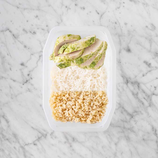 100g Garlic Herb Chicken Breast 250g Basmati Rice 200g Brown Rice