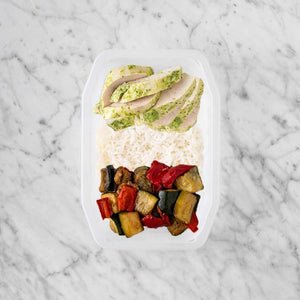 100g Garlic Herb Chicken Breast 250g Basmati Rice 200g Char Veg