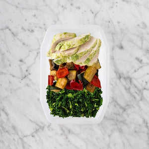 100g Garlic Herb Chicken Breast 250g Char Veg 100g Kale
