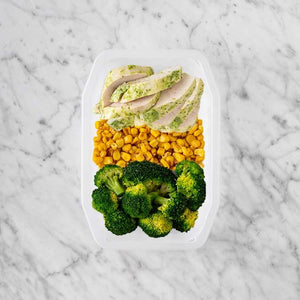 100g Garlic Herb Chicken Breast 100g Corn 200g Broccoli