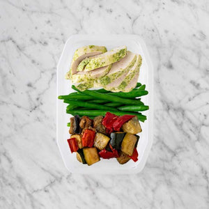 100g Garlic Herb Chicken Breast 100g Green Beans 200g Char Veg