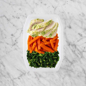 100g Garlic Herb Chicken Breast 200g Honey Baked Carrots 50g Kale