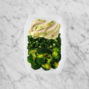 100g Garlic Herb Chicken Breast 100g Kale 200g Broccoli