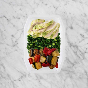 100g Garlic Herb Chicken Breast 50g Kale 100g Char Veg