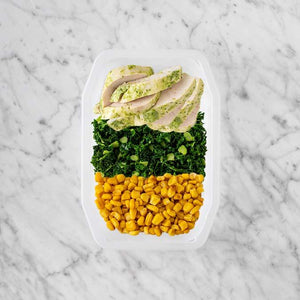100g Garlic Herb Chicken Breast 250g Kale 250g Corn