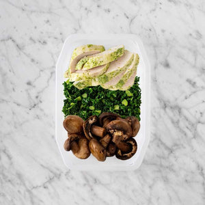 100g Garlic Herb Chicken Breast 200g Kale 150g Mushrooms