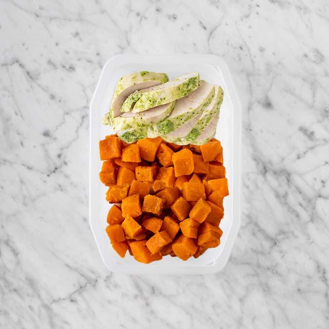 100g Garlic Herb Chicken Breast 200g Smokey Pumpkin 200g Smokey Pumpkin