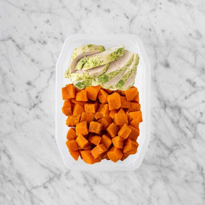 100g Garlic Herb Chicken Breast 250g Smokey Pumpkin 100g Smokey Pumpkin