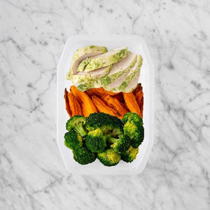 100g Garlic Herb Chicken Breast 250g Sweet Potato Fries 150g Broccoli