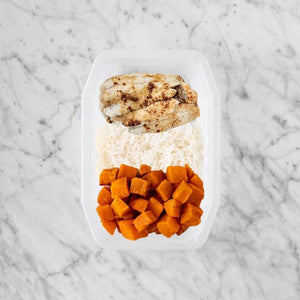 250g Honey Soy Barramundi 200g Basmati Rice 50g Smokey Pumpkin