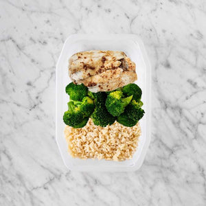 150g Honey Soy Barramundi 100g Broccoli 100g Brown Rice