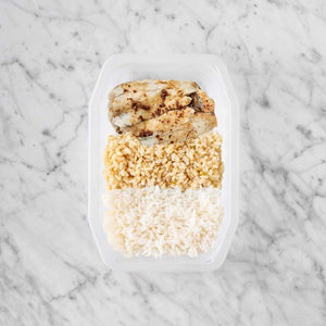 250g Honey Soy Barramundi 200g Brown Rice 250g Basmati Rice