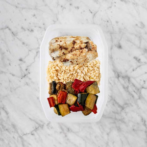 100g Honey Soy Barramundi 50g Brown Rice 50g Char Veg
