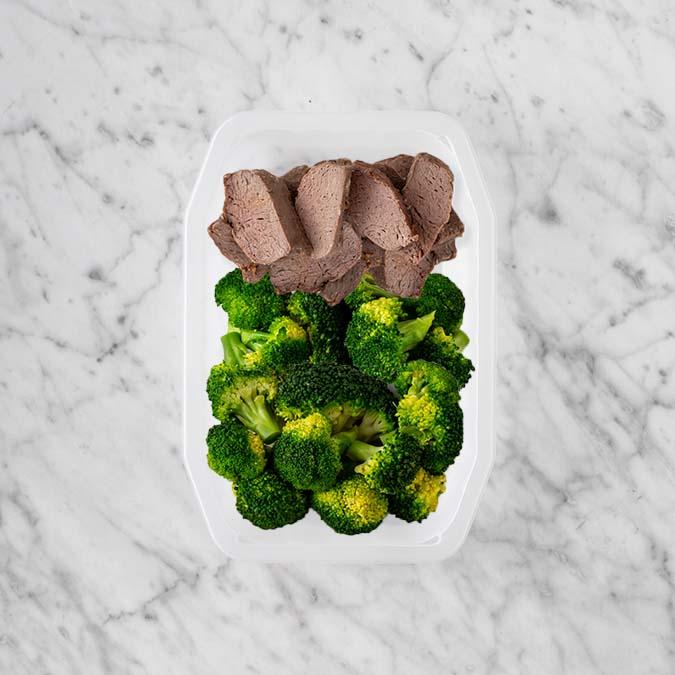 100g Mediterranean Lamb 50g Broccoli 50g Broccoli