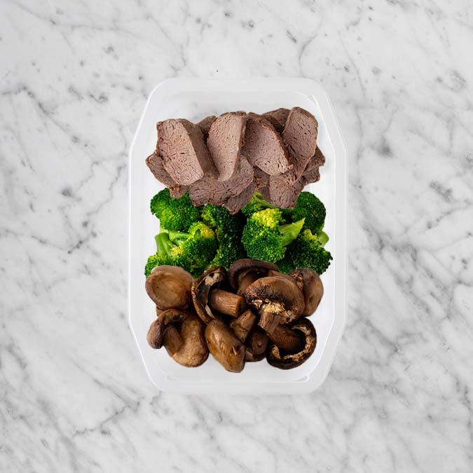 100g Mediterranean Lamb 100g Broccoli 100g Mushrooms