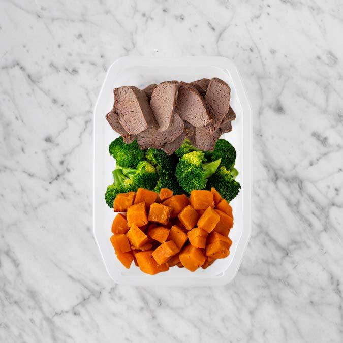 150g Mediterranean Lamb 100g Broccoli 100g Smokey Pumpkin