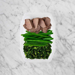 100g Mediterranean Lamb 150g Green Beans 200g Kale