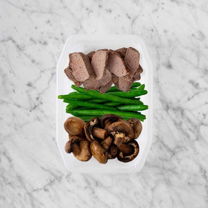 100g Mediterranean Lamb 100g Green Beans 100g Mushrooms
