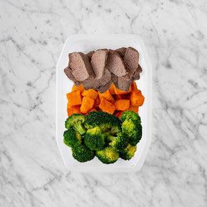200g Mediterranean Lamb 100g Rosemary Baked Sweet Potato 100g Broccoli