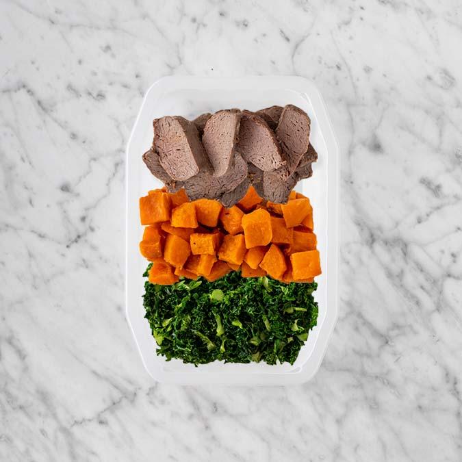 100g Mediterranean Lamb 50g Smokey Pumpkin 50g Kale