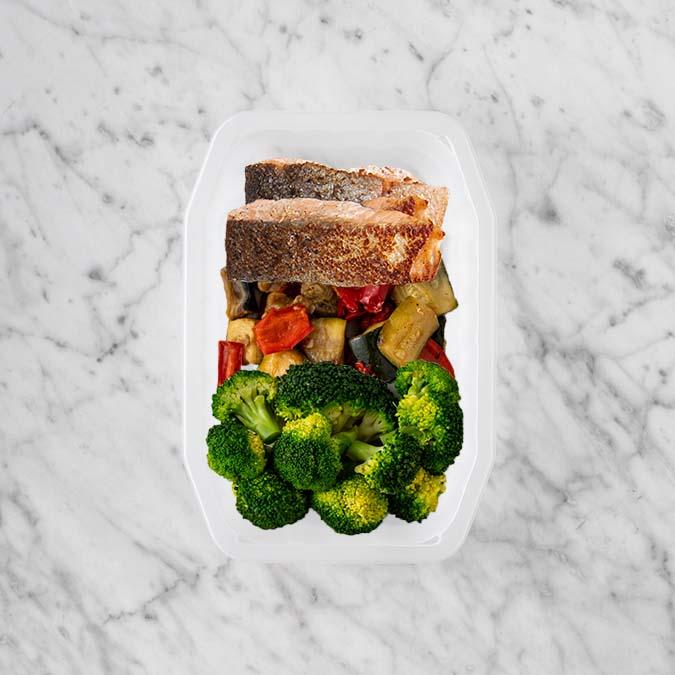 100g Salmon 100g Char Veg 100g Broccoli
