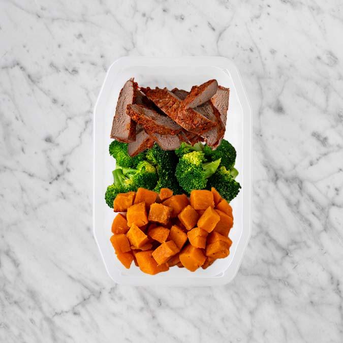 100g Smokey BBQ Steak 100g Broccoli 50g Smokey Pumpkin