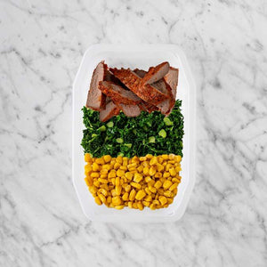 100g Smokey BBQ Steak 150g Kale 100g Corn