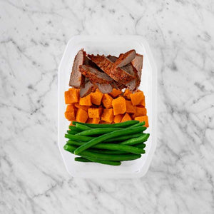 100g Smokey BBQ Steak 150g Smokey Pumpkin 150g Green Beans