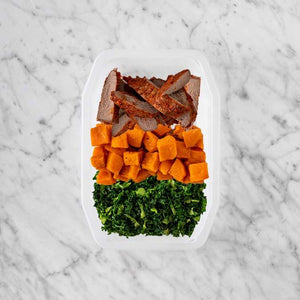 100g Smokey BBQ Steak 150g Smokey Pumpkin 150g Kale