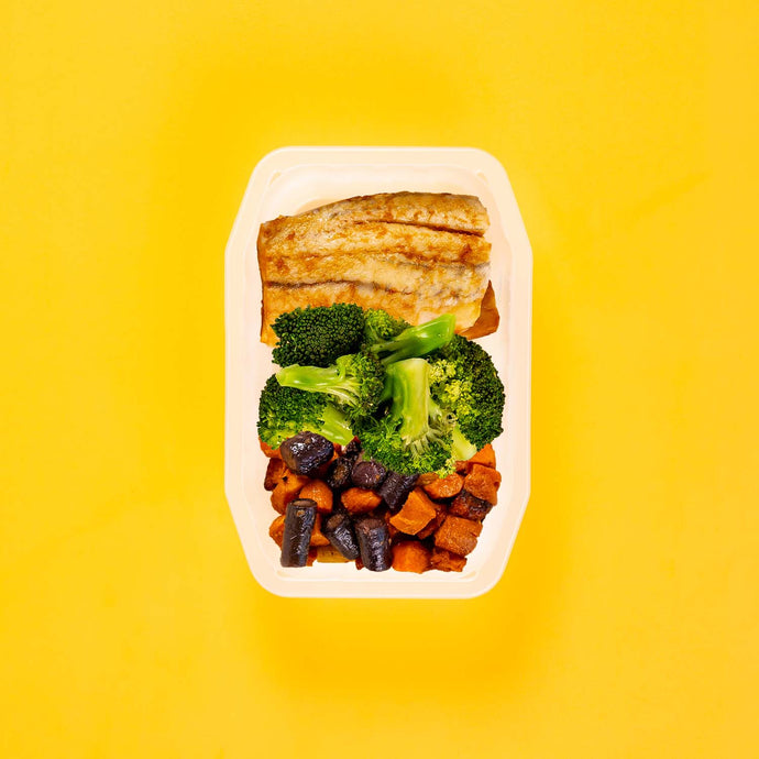 100g Barramundi 100g Broccoli 100g Tri Baked Carrots