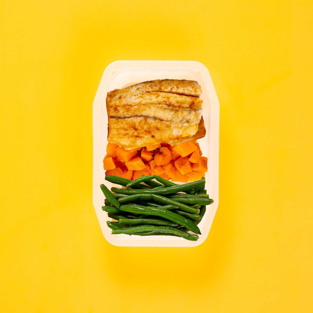 100g Barramundi 100g Coconut Pumpkin 100g Green Beans
