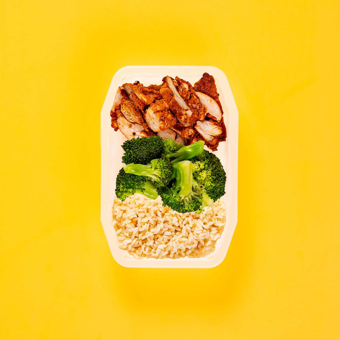 100g Chipotle Chicken Thigh 100g Broccoli 100g Brown Rice