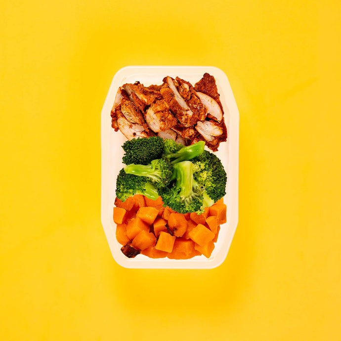 150g Chipotle Chicken Thigh 100g Broccoli 100g Coconut Pumpkin