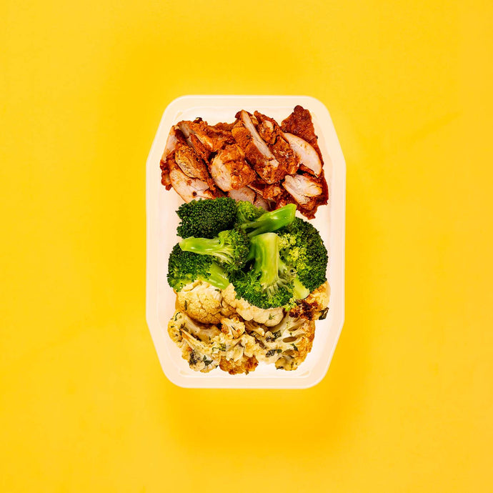 100g Chipotle Chicken Thigh 100g Broccoli 100g Parmesan Cauliflower