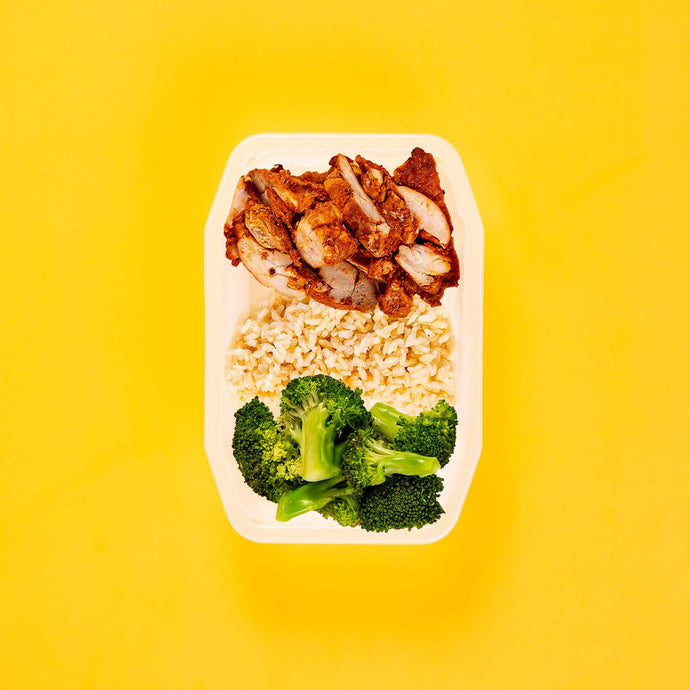 100g Chipotle Chicken Thigh 100g Brown Rice 100g Broccoli