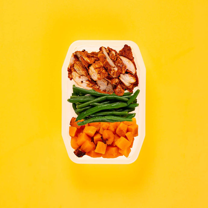 100g Chipotle Chicken Thigh 100g Green Beans 200g Coconut Pumpkin