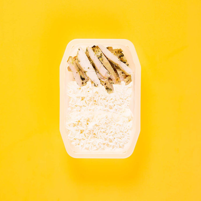 150g Garlic Herb Chicken Breast 100g Basmati Rice 100g Basmati Rice