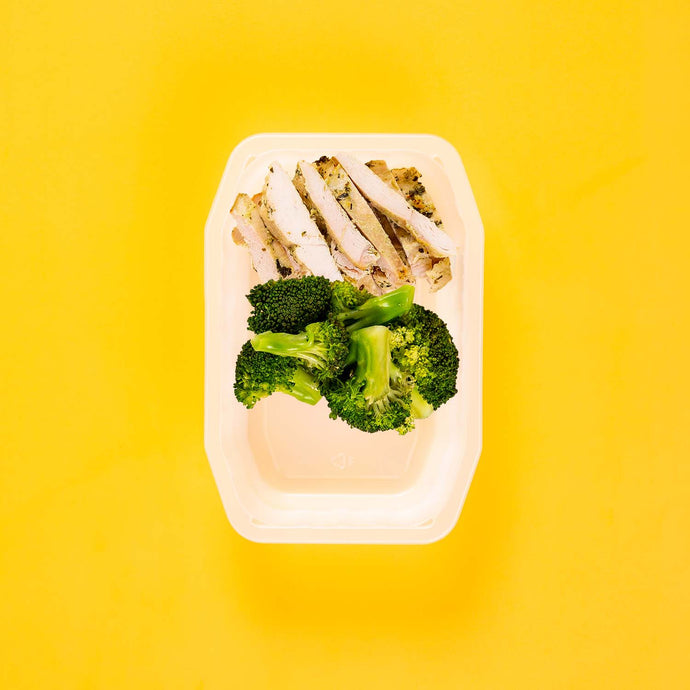 200g Garlic Herb Chicken Breast 100g Broccoli 100g No Side