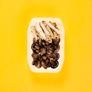 200g Garlic Herb Chicken Breast 200g Mushrooms 100g Mushrooms