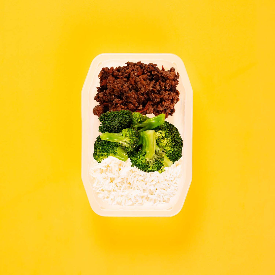 200g Lamb Moussaka 100g Broccoli 100g Basmati Rice